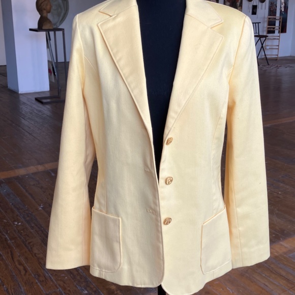 Vintage cannery yellow blazer - Picture 6 of 11